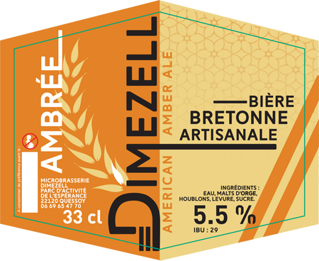 Dimezell Ambrée American Amber Ale - Bière artisanale bretonne