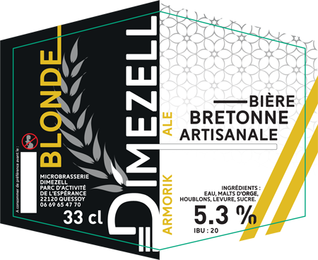 Dimezell Blonde Armorik Ale - Bière artisanale bretonne