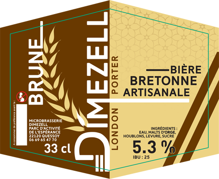 Dimezell Brune London Porter - Bière artisanale bretonne